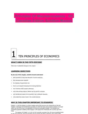 Principles Of Macroeconomics , 5th Canadian Edition Solution Manual