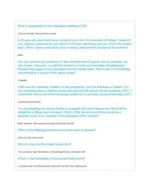 2020 NSG6020 South University Cardiac Study Guide With Answers (26 Solved Questions)