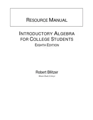 Solution Manual for Introductory Algebra for College Students, 6th Edition