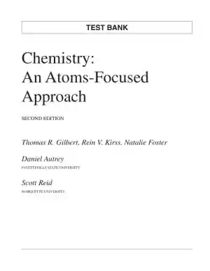 Test Bank for Chemistry: An Atoms-Focused Approach , 2nd Edition