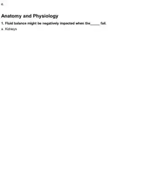 HESI Anatomy and Physiology A2 Exam Testbank With Answers (25 Solved Questions)