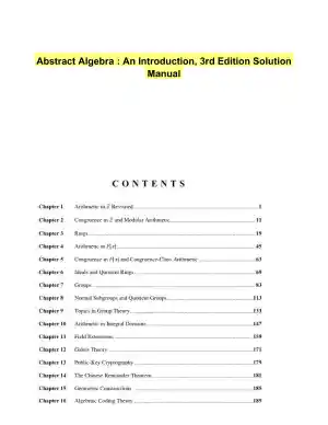 Abstract Algebra : An Introduction, 3rd Edition Solution Manual
