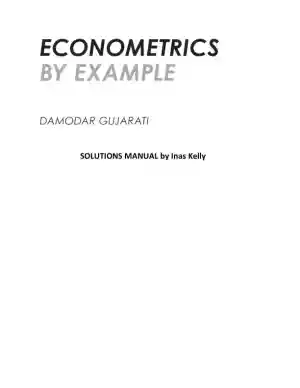 Solution Manual for Econometrics by Example, 2nd Edition