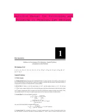 Solution Manual for Principles and Practice of Physics, 1st Edition