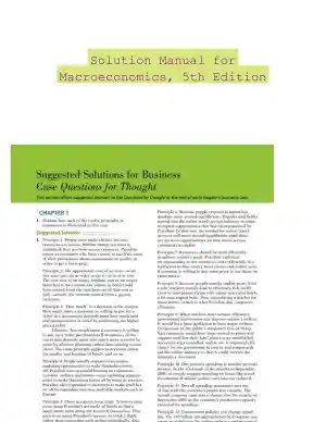 Solution Manual for Macroeconomics, 5th Edition