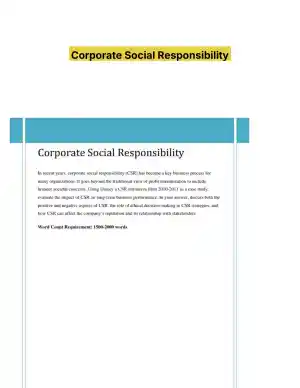 Corporate Social Responsibility