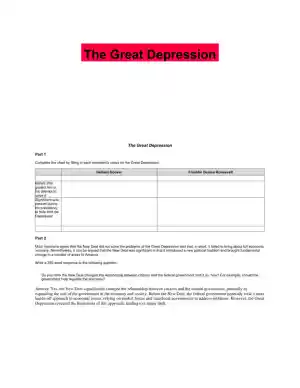 The Great Depression