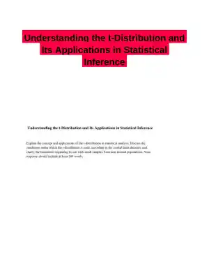 Understanding the t-Distribution and Its Applications in Statistical Inference