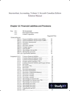 Intermediate Accounting, Volume 2, Seventh Canadian Edition Solution Manual