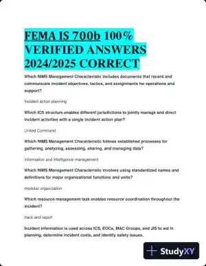 2024-2025 FEMA IS 700b Practice Exam with Answers (58 Solved Questions)