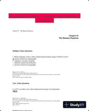 Test Bank For Seeley's Anatomy And Physiology, 11th Edition