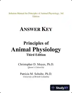 Solution Manual for Principles of Animal Physiology, 3rd Edition