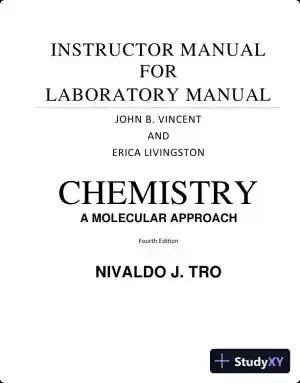 Solution Manual for Chemistry A Molecular Approach, 4th Edition