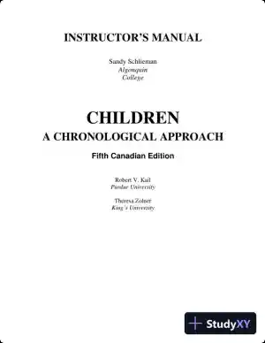 Class Notes for Children: A Chronological Approach, Fifth Canadian Edition