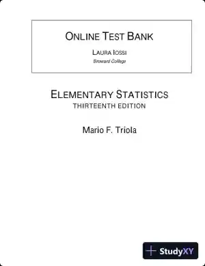 Elementary Statistics, 13th Edition Test Bank