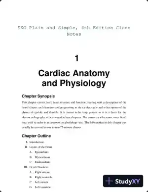 EKG Plain and Simple, 4th Edition Class Notes