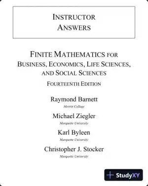 Solution Manual for Finite Mathematics for Business, Economics, Life Sciences, and Social Sciences, 14th Edition