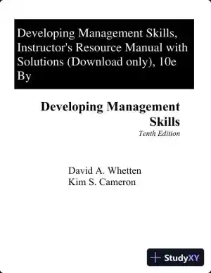 Lecture Notes for Developing Management Skills, 10th Edition