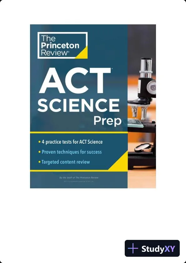 Princeton Review ACT Science Prep: 4 Practice Tests + Review + Strategy ...