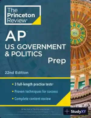 Princeton Review AP U.S. Government and Politics Prep : 3 Practice Tests + Complete Content Review (2023)