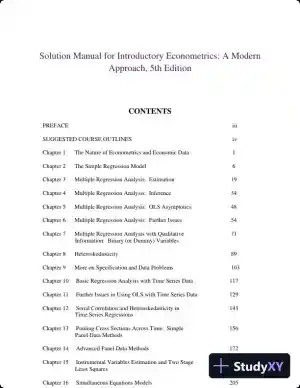 Solution Manual for Introductory Econometrics: A Modern Approach, 5th Edition