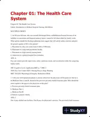 Test Bank For Introduction To Medical-Surgical Nursing, 6th Edition