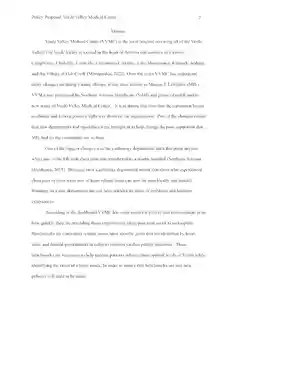 Policy Proposal Verde Valley Medical Center