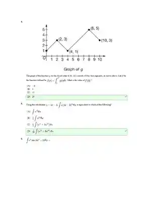 AP Calculus AB Scoring Guide Unit 6 Progress Check