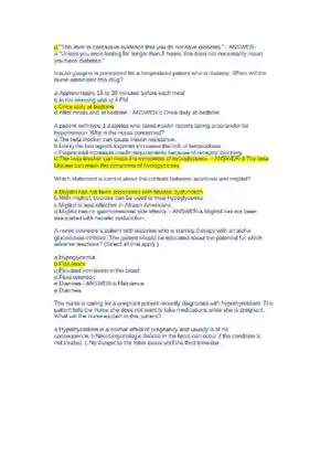 NUR 2474 Pharmacology Final Exam NCLEX Style Pract