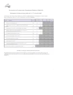 Instrumento de deteccion para ninos de 6 a 15