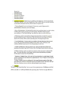 Fairy Tale Analysis 3 little pigs