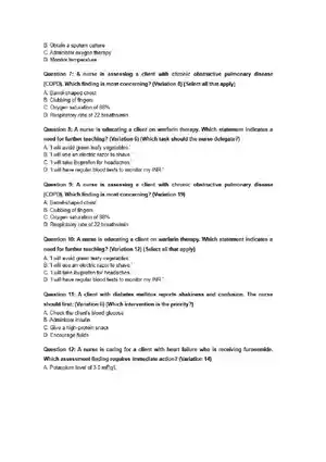 Lippincott Style NCLEX Practice Questions 