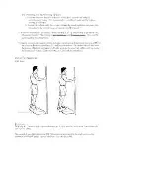 Laboratory 8 Muscle Soreness Lab Manual