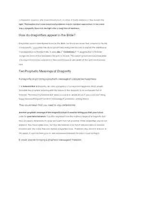 The Spiritual and Biblical Meaning of Dragonflies 