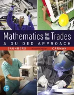 Mathematics For The Trades: A Guided Approach by Hal Saunders, Robert Carman - Image 1