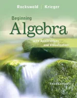 Beginning Algebra With Applications And Visualization by Gary K. Rockswold, Terry A. Krieger - Image 1