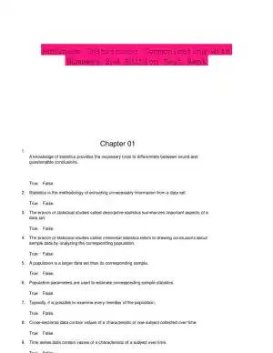 Business Statistics: Communicating with Numbers 2nd Edition Test Bank
