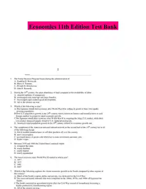 Economics 11th Edition Test Bank