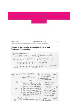 Solution Manual For Probability, Statistics, And Random Processes For Electrical Engineering, 3rd Edition