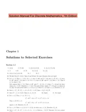 Solution Manual For Discrete Mathematics, 7th Edition