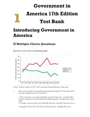 Government in America 17th Edition Test Bank