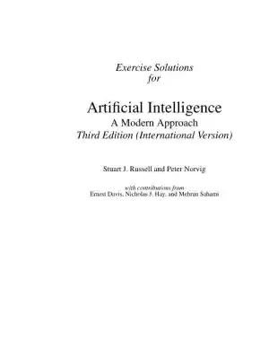 Solution Manual For Artificial Intelligence: A Modern Approach, 3rd Edition