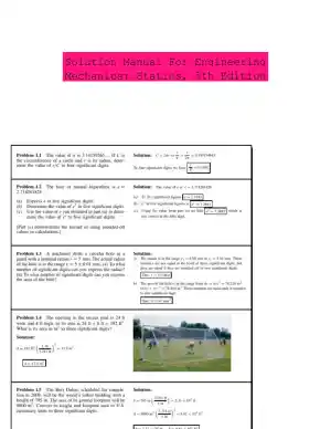 Solution Manual For Engineering Mechanics: Statics, 5th Edition