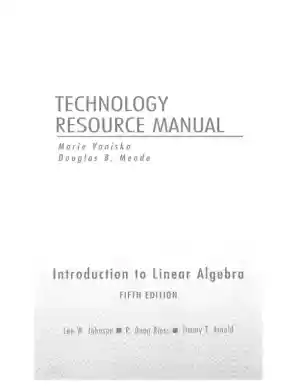 Solution Manual For Introduction To Linear Algebra, 5th Edition