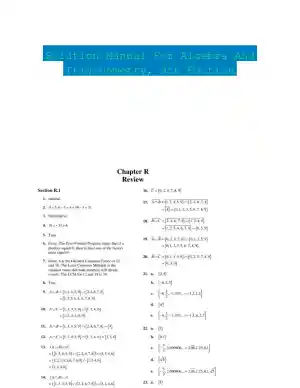 Solution Manual For Algebra And Trigonometry, 9th Edition