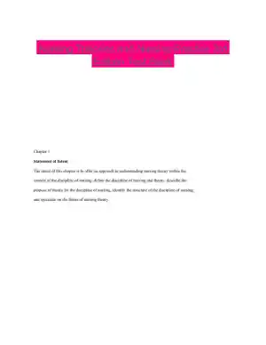 Nursing Theories and Nursing Practice 3rd Edition Test Bank