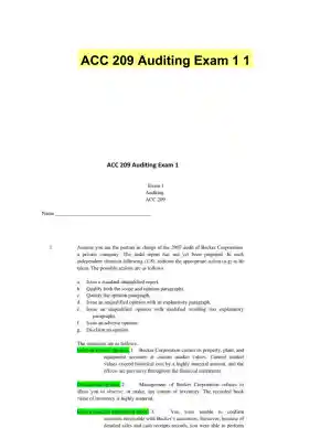 ACC 209 Auditing Exam 1 1