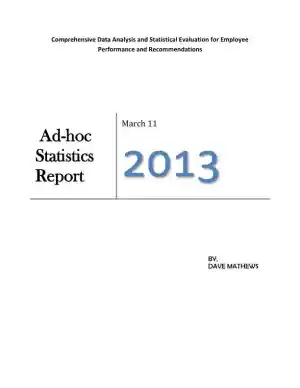 Comprehensive Data Analysis And Statistical Evaluation For Employee Performance And Recommendations