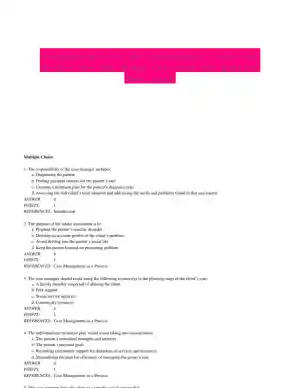 Fundamentals of Case Management Practice: Skills for the Human Services 5th Edition Test Bank