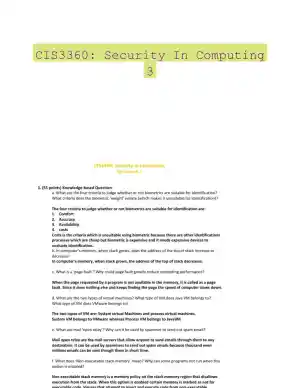 CIS3360: Security In Computing 3